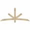 Ekena Millwork Alberta Rough Sawn Timber Gable Bracket, Douglas Fir, 72"W x 33"H x 4"D x 4"F, 11/12 Pitch GBW072X33X0404ALB00RDF - alternate 1